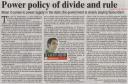 Maharashtra State Power Policy Of Divide And Rule
